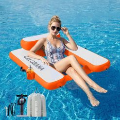 Alternative view of Special CALOBANA Inflatable Floating Chair, Heavy Duty Pool Floats Adult Lounger with Cup Holder