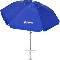 Alternative view of Special AMMSUN 7ft Heavy Duty High Wind Beach Umbrella with Sand Anchor Vent Tilt UPF 50+ Sun Protection