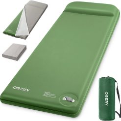 Special Self-Inflating Sleeping Pad with Built-in Foot Pump, 3 Memory Camping Mattress Pad, Quiet & 9.5 R-Value Insulated