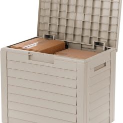Alternative view of Special USA 35 Gallon Outdoor Deck Box, Lockable, Weather-Resistant, Beige