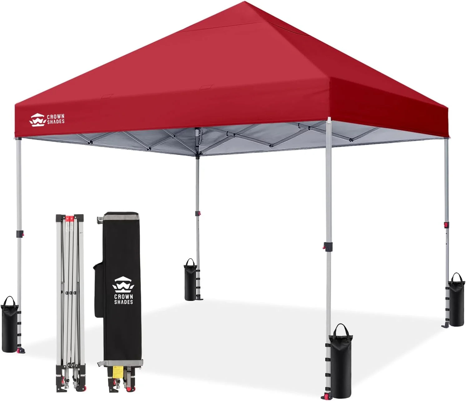 Special CROWN SHADES 10×10 Pop Up Canopy, Patented CenterLok One Push Tent Canopy, 8 Stakes, 4 Ropes (10×10 - Image 14