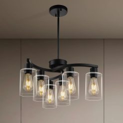 Alternative view of Special 3 Light Brushed Nickel Dining Room Light Fixture