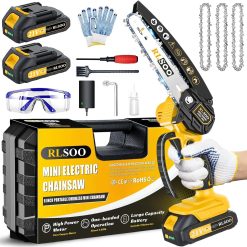 Special RLSOO Mini Chainsaw Cordless, 6 Inch Handheld Chain Saw Battery Powered