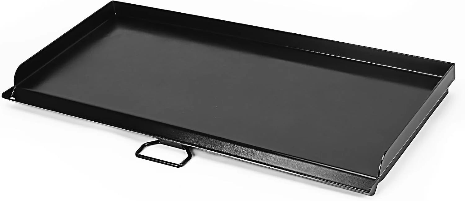Special 25 x 16 Pre-Seasoned Nonstick Cast Iron Griddle for Gas & Charcoal Grills, Universal Flat Top with Grease Groove - Image 13