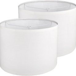 Alternative view of Special Drum Lamp shades Set of 2