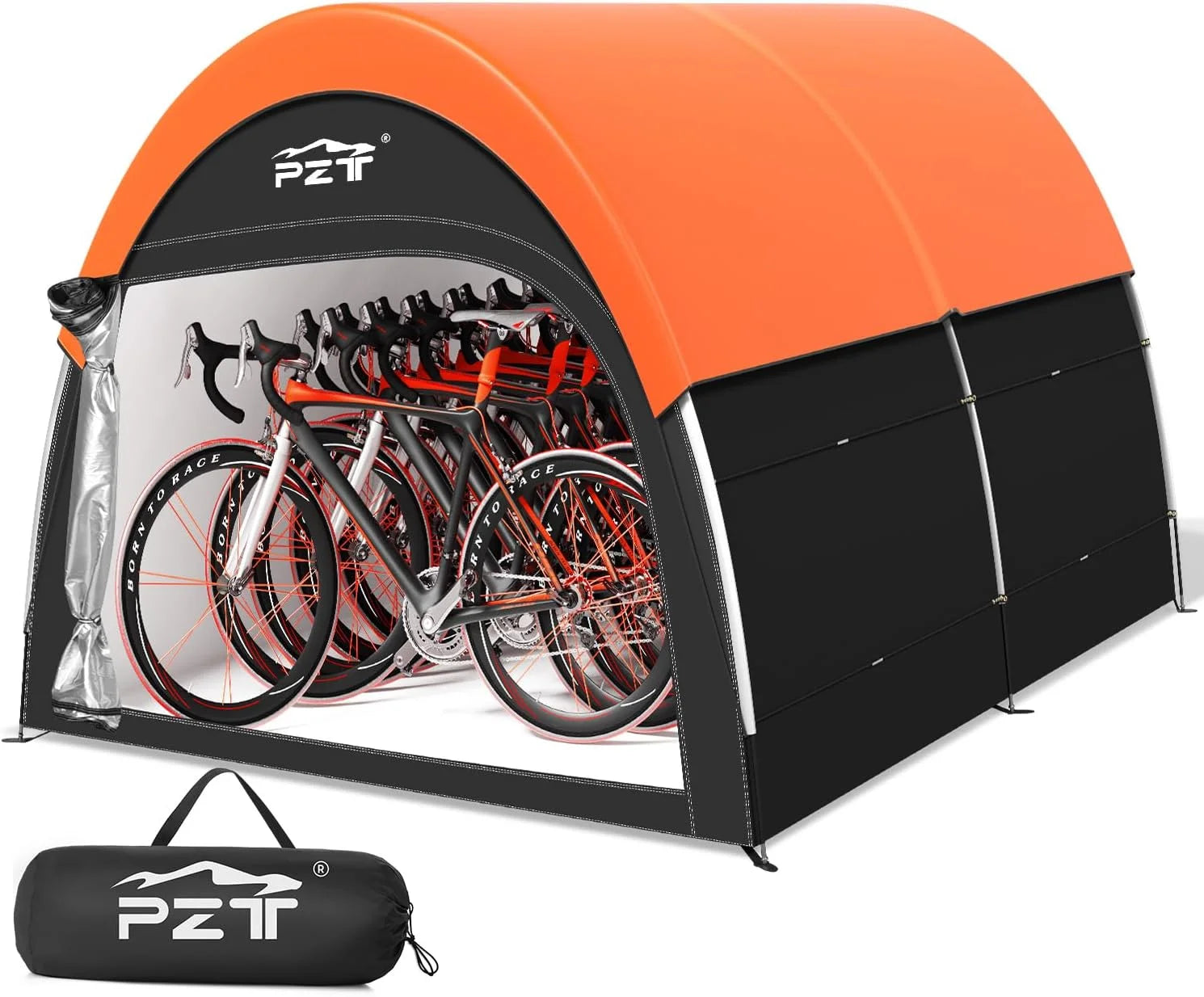 Special Upgraded Bike Tent with Rain Cover, Outdoor Storage Shed for 2-3 Bikes - Image 3