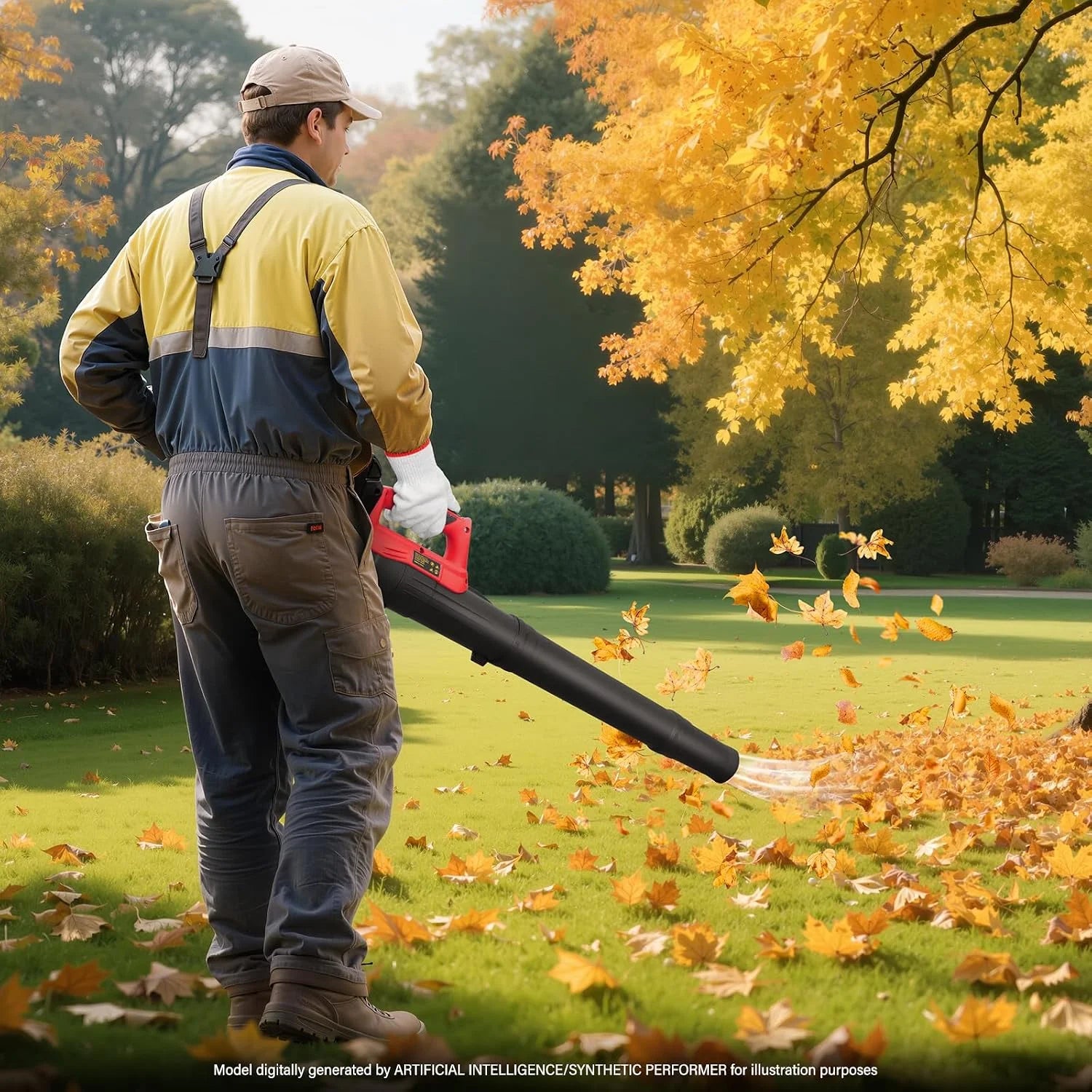 Special Leaf Blower for Milwaukee 18V Battery, Red