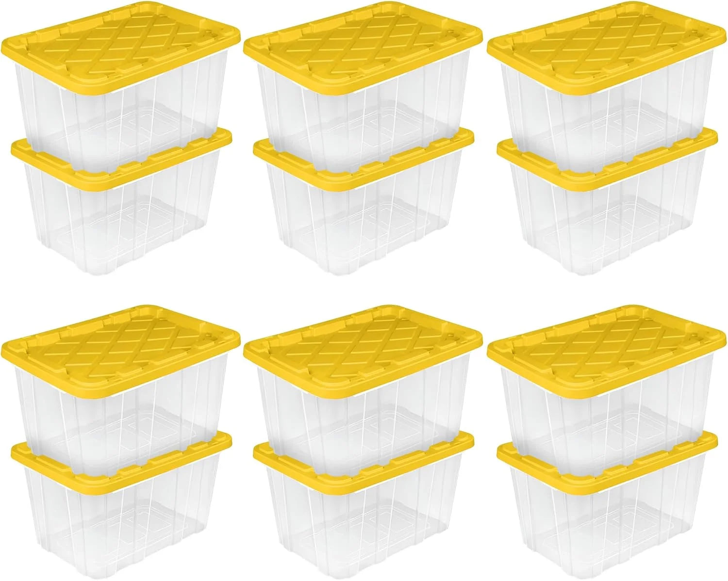 Special Sterilite 4-Pack 27 Gallon Industrial Storage Tote, Heavy-Duty Plastic Bins - Image 7
