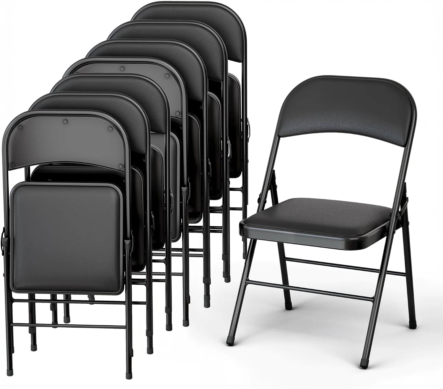 Special Modern Space 10 Pack Foldable Plastic Chair, Folding & Stackable, 350 lbs Capacity Steel Frame Seats for Indoor - Image 8