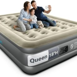 Special Queen Air Mattress with Built in Pump, 18 Raised Comfort Inflatable Blow up Mattress, Upgraded Support Structure