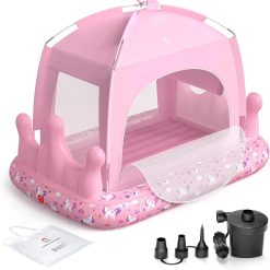 Special QPAU Princess Portable Kids Air Mattress for Girls, for Home, Ages 3+