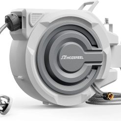 Alternative view of Special HOZEREEL Retractable Garden Hose Reel 1/2x 110ft, UV Resistant Hose Reels, Any Length Lock 180° Swivel