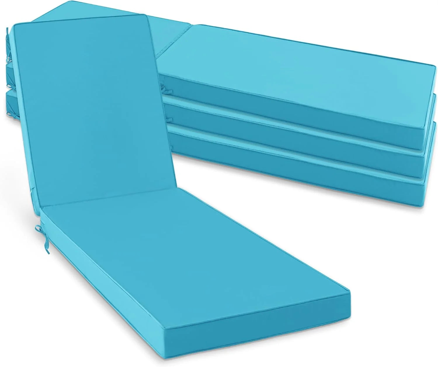 Special Chaise Lounge Cushions Outdoor Set of 2, Waterproof and Fade Resistant Sun Lounger Replacement Cushion - Image 3