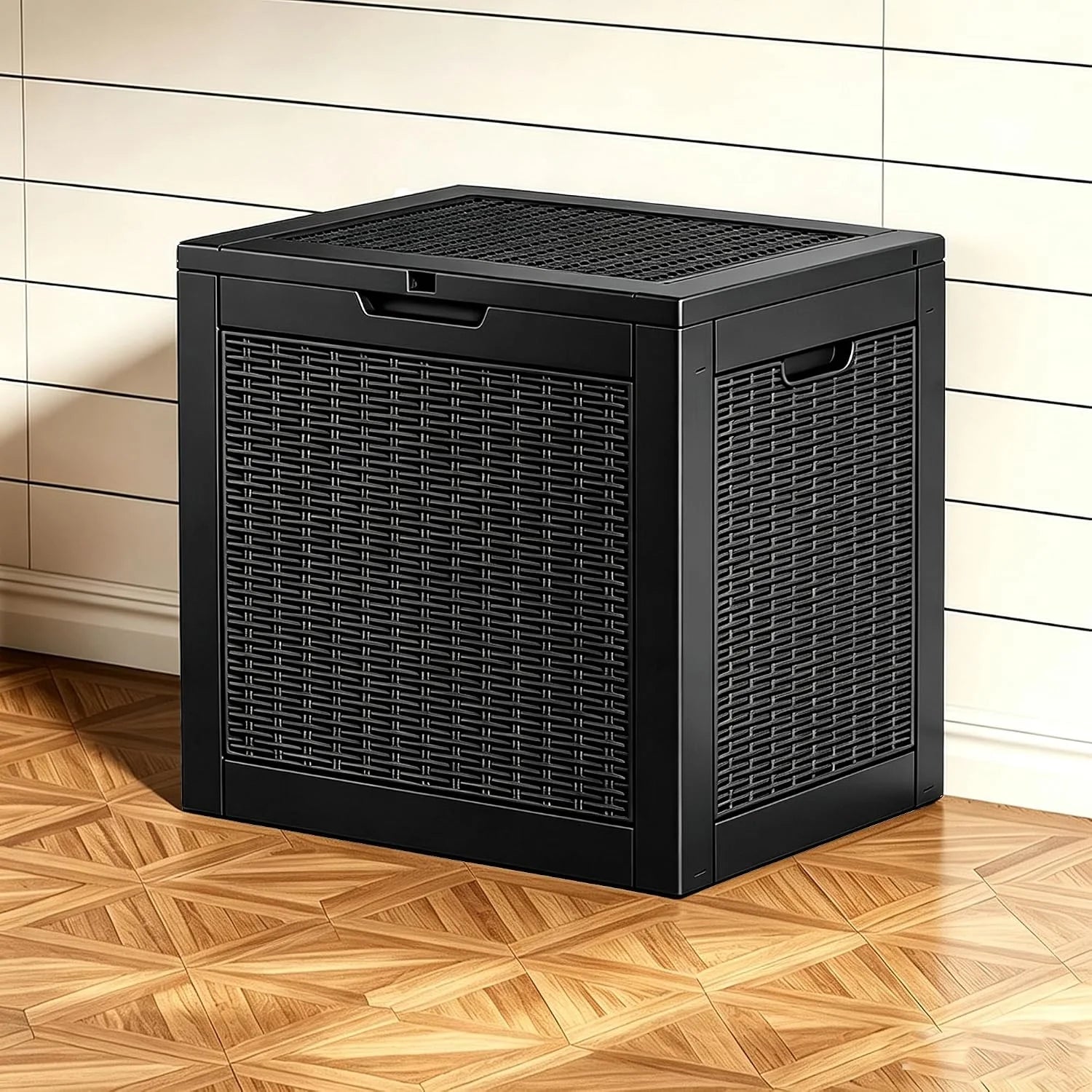 Special Fancyango 50 Gallon Waterproof Deck Box, Resin Outdoor Storage Box, Black - Image 11