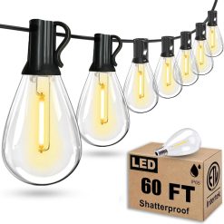 Special Tenmiro 200FT LED Outdoor String Lights with Remote, 74+2 Shatterproof Bulbs Dimmable Timing 3 Light Modes Outside Patio