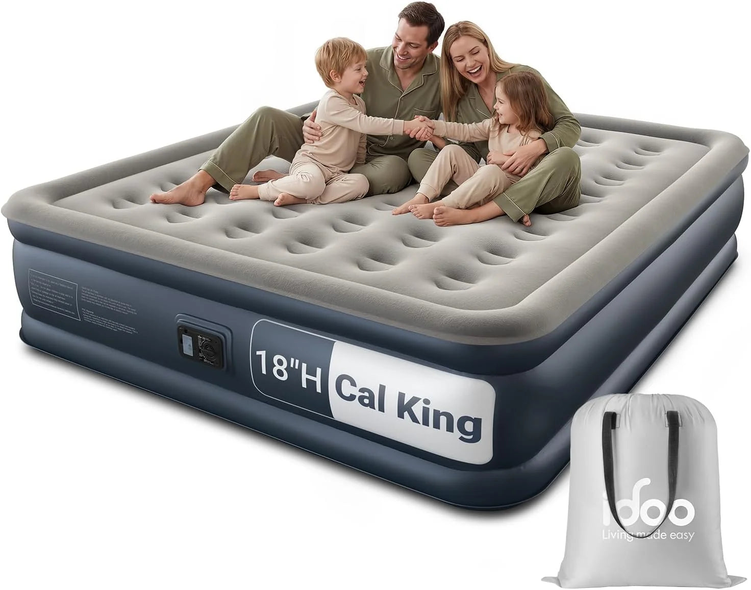 Special Queen Air Mattress with Built in Pump, 18 Raised Comfort Inflatable Blow up Mattress, Upgraded Support Structure - Image 5
