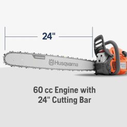 Special 460 Rancher Gas Powered Chainsaw, 60.3-cc 3.6-HP, 2-Cycle X-Torq Engine, 24 Inch Chainsaw with Automatic Adjustable Oil Pump