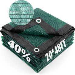Special Area Sun Shade Cloth with Grommets for Garden, 55% 6.5x10ft, Black
