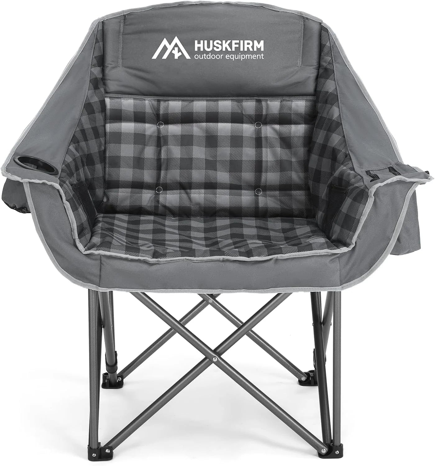 Special 2 Pack Camping Chairs Oversized Padded Camping Chair Heavy-Duty Foldable Camping Chairs with Cup Holder - Image 3