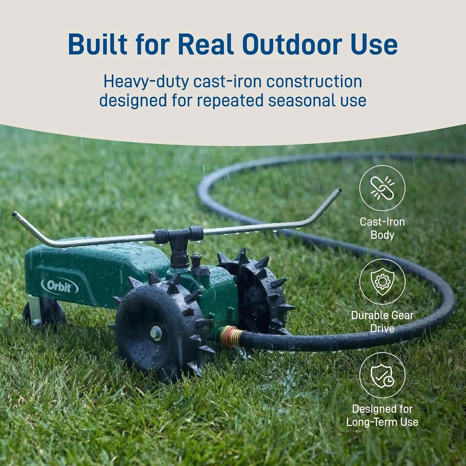 Special Orbit Traveling Tractor Water Sprinkler, Self-Propelled Traveling Sprinkler for Wide Lawn Coverage - Image 7