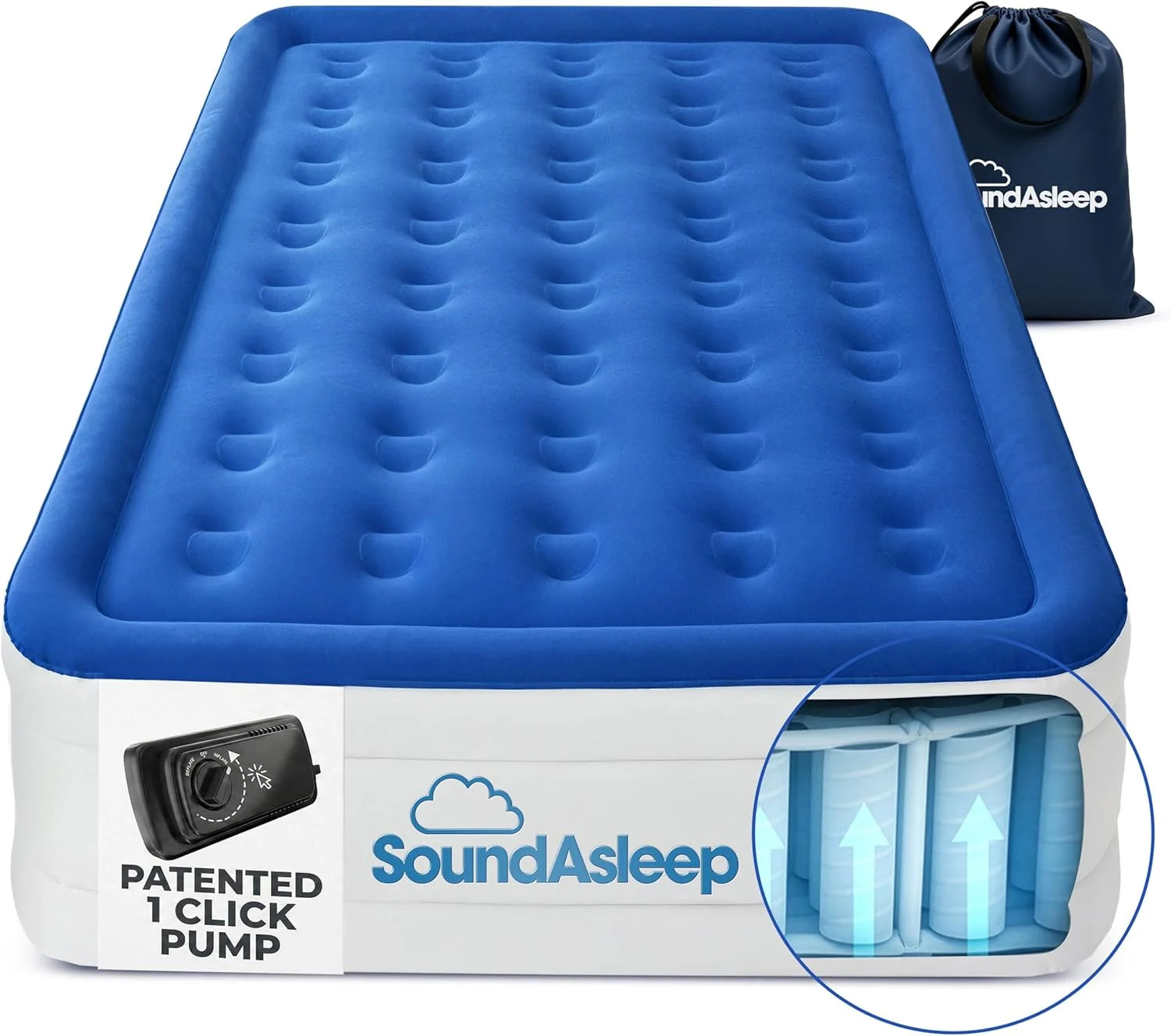 Special Dream Series Luxury Air Mattress with ComfortCoil Technology & Built-in High Capacity Pump for Home - Image 3