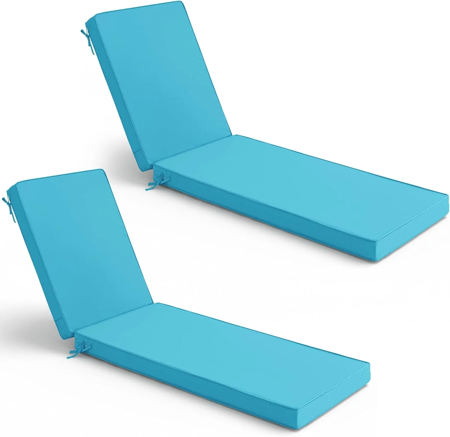 Special Chaise Lounge Cushions Outdoor Set of 2, Waterproof and Fade Resistant Sun Lounger Replacement Cushion - Image 12