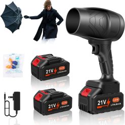 Special Blower Cordless, Powerful Handheld Electric Blower with 2×21V Batteries