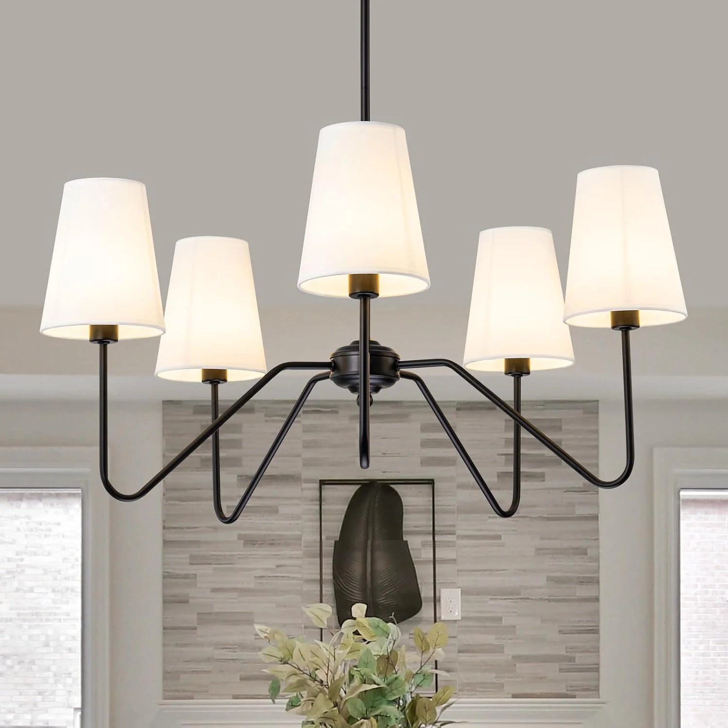 Special 5-Light Modern Chandeliers, 30 Black Farmhouse Light Fixture - Image 3