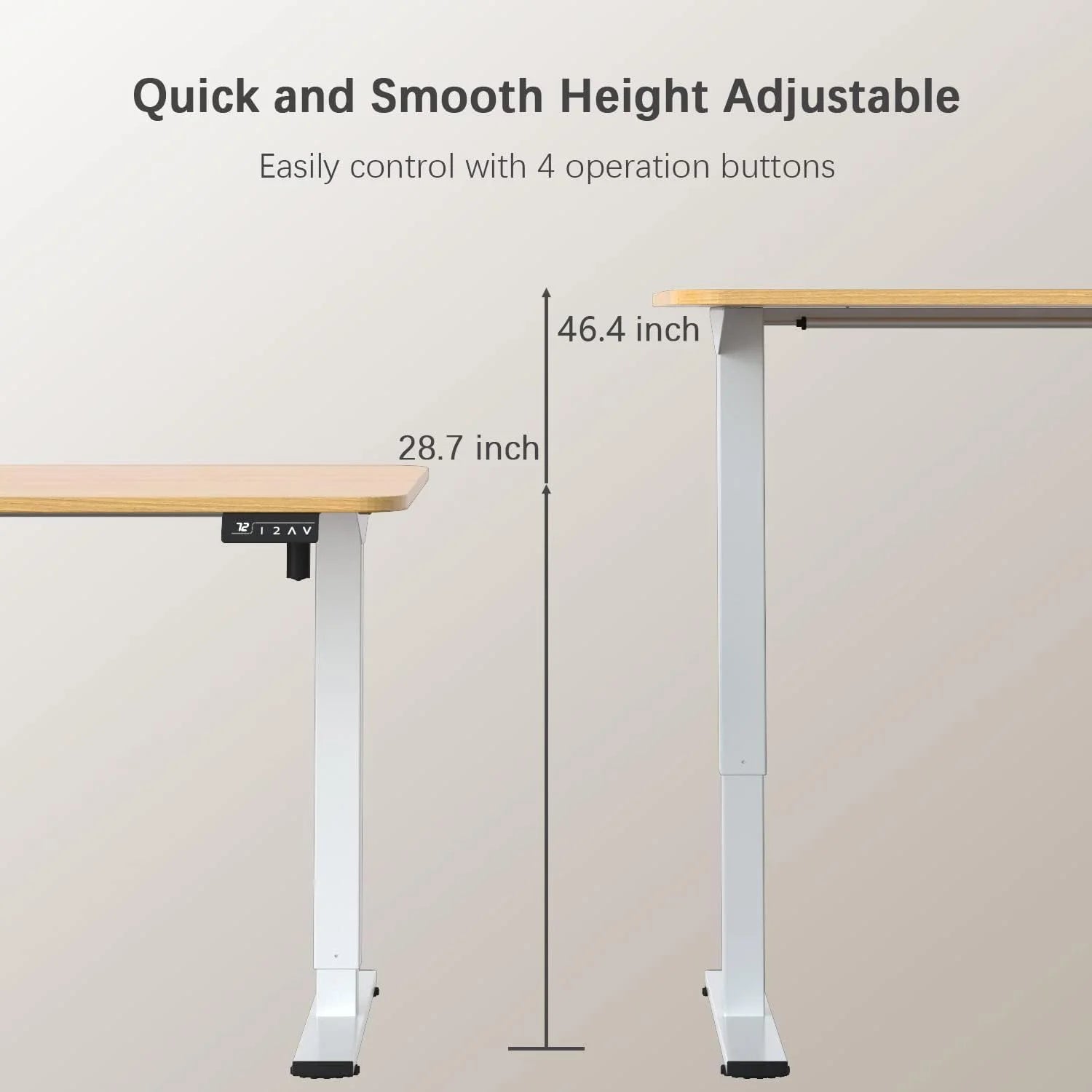 Special 55 x 24 Inches Electric Height Adjustable Standing Desk Large Sit Stand Up Desk Home Office Computer Desk Memory - Image 56