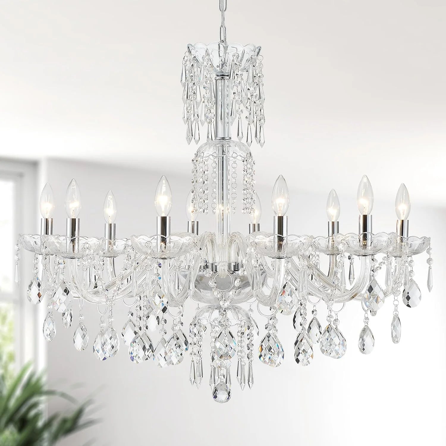 Special 5-Light Crystal Candle Chandelier Pendant Ceiling Light Modern Lighting Fixture for Bedroom Hallway Bar Kitchen - Image 17