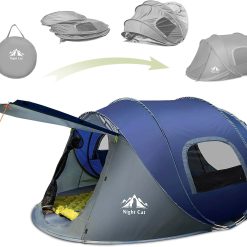 Special Cat Pop-up Camping Tent: 2 Person Tent Waterproof Instant Easy Setup Family Tent