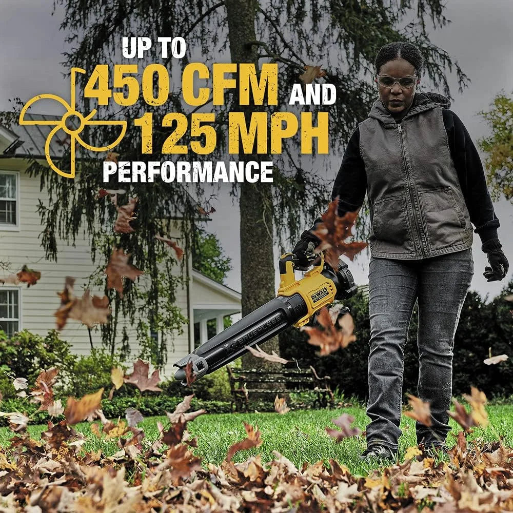 Special DEWALT 20V MAX* XR Leaf Blower, Cordless, Handheld, 125-MPH, 450-CFM (Tool Only-Battery & Charger not Included)