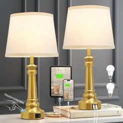 Special Lamps for Bedroom Set of 2, Dimmable, Bulb Included