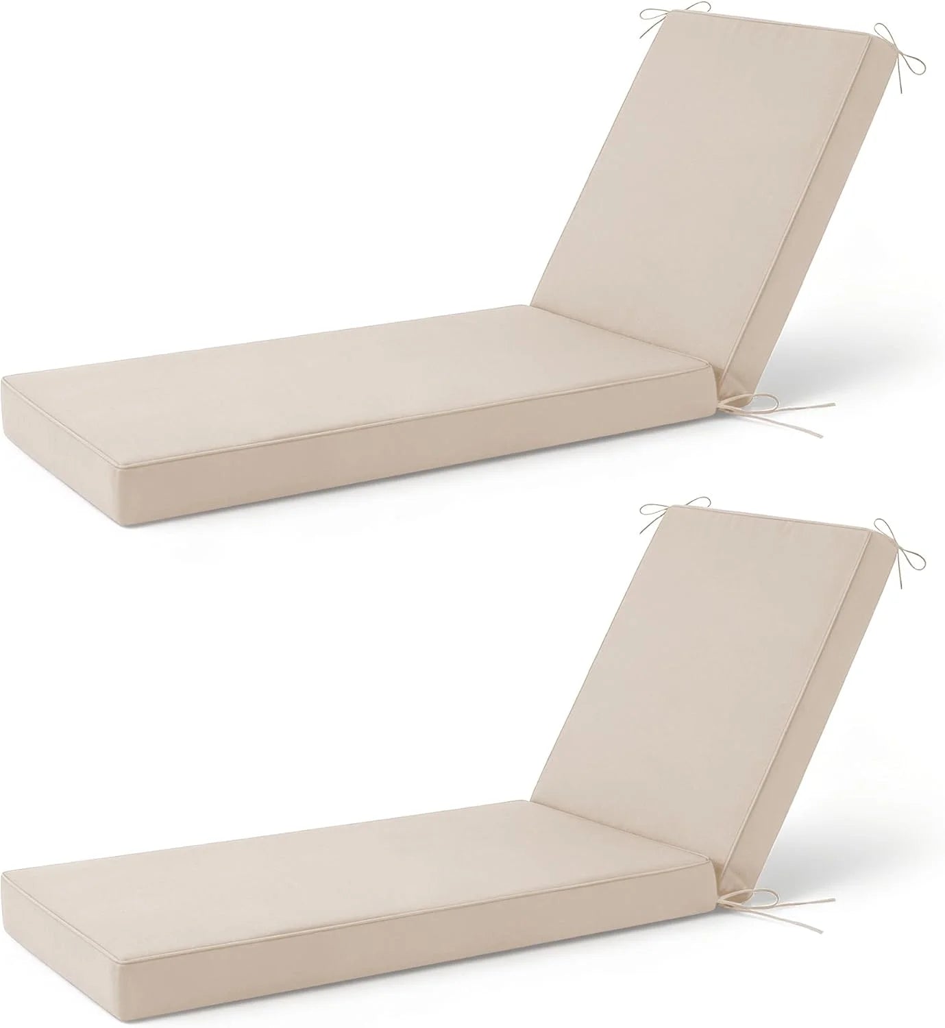 Special Chaise Lounge Cushions Outdoor, 72x 21x 3 Inch Waterproof & Fade-Resistant Lounge Chair Cushion - Image 2