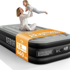 Alternative view of Special Air Mattress Queen with Built-in Pump 18, Comfortable Self-Inflating Air Mattress with High-Speed Pump