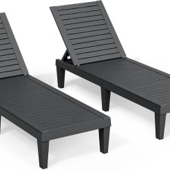 Alternative view of Special Lounge Chair, Pool Lounge Chairs Set of 2, Waterproof Sun Loungers Chair, 5-Positions Adjustable Outdoor Lounge Chairs