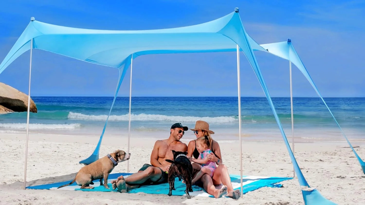 Special Ninja Beach Tent Sun Shelter UPF50+, Easy Pop Up Beach Canopy - Image 7