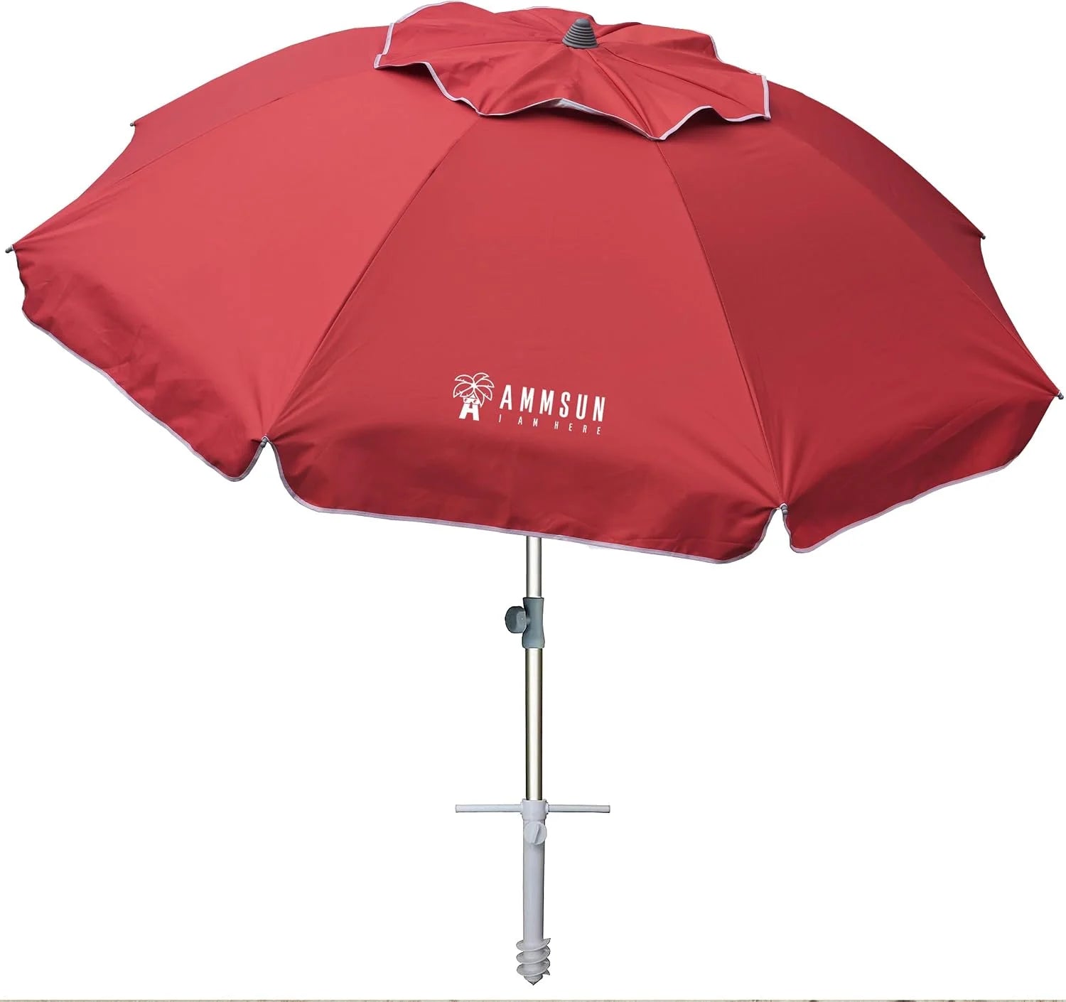 Special AMMSUN 7ft Heavy Duty High Wind Beach Umbrella with Sand Anchor Vent Tilt UPF 50+ Sun Protection - Image 11