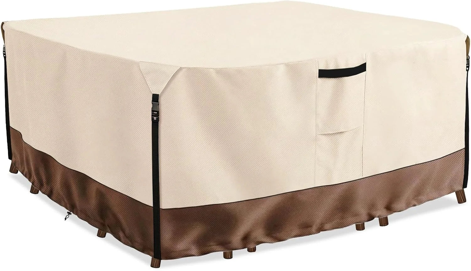 Special Wavecover 4-Piece Patio Furniture Cover Set, 600D Heavy Duty Outdoor Furniture Covers Waterproof " Fits 3-Seater Sofa - Image 3