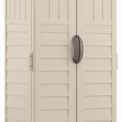 Alternative view of Special Vertical Outdoor Storage Shed with All-Weather Construction, Vanilla
