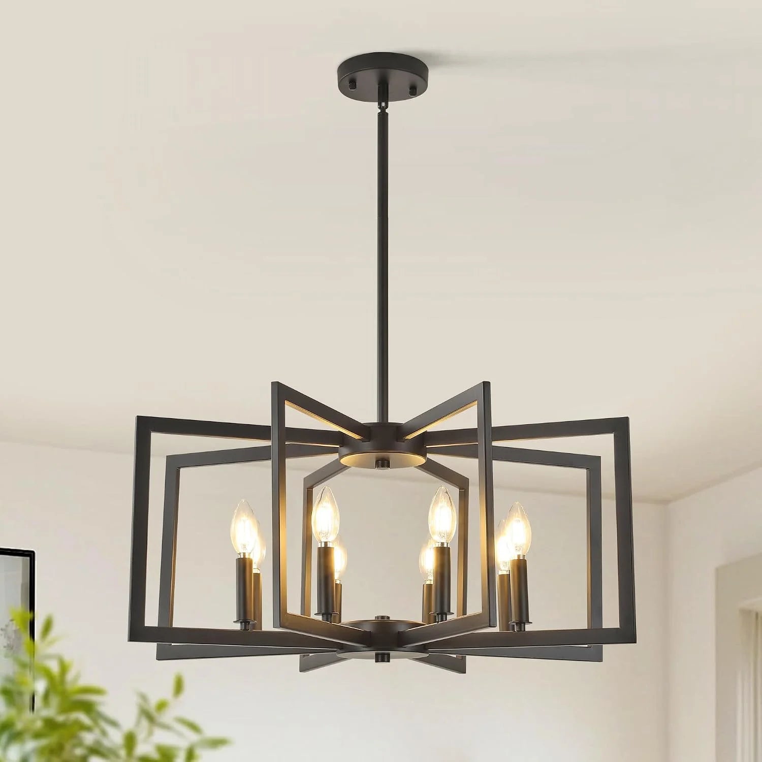 Special 6-Light Gold Pendant Light, Modern Farmhouse Dining Room Light Fixtures Over Table - Image 10