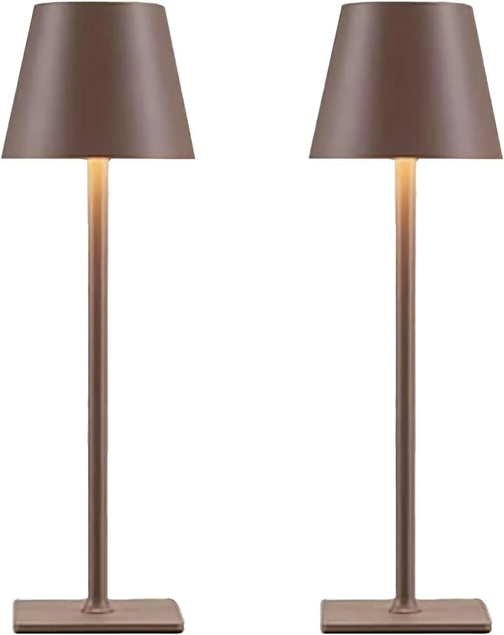 Special Gold Led Cordless Table Lamps-Rechargeable Lamp Set of 4 - Image 6