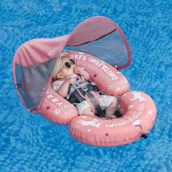 Special Mambobaby Baby Pool Floats Hammock with Canopy, Portable Swimming Floating Toys Self-Inflating Water Hammock Pool