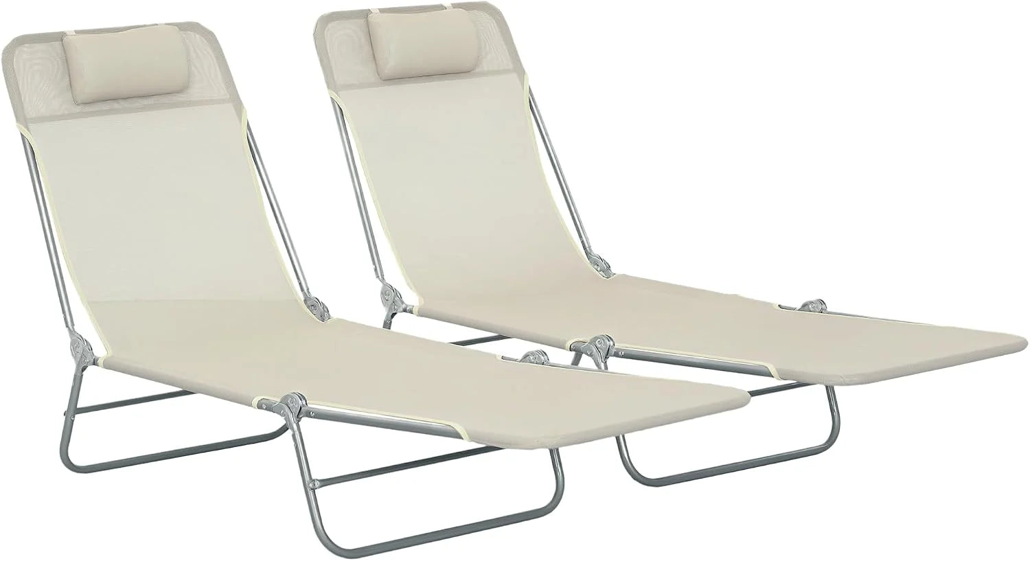 Special Outsunny Folding Chaise Lounge Chair, Pool Sun Tanning Chair - Image 10