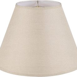 Special Aspen Creative 38001A Collapsible Traditional Handsewn Bell Shape Spider Construction Lamp Shade in Wheat