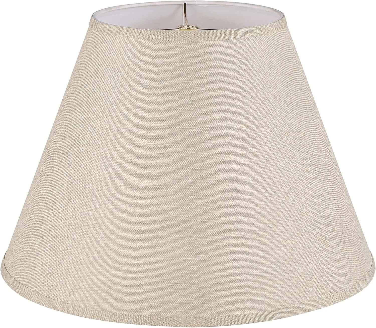 Special Aspen Creative 38001A Collapsible Traditional Handsewn Bell Shape Spider Construction Lamp Shade in Wheat
