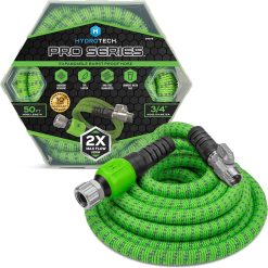 Special HydroTech Pro Series 100 ft Max Flow Garden Hose, 3/4 in Diameter, Patented Force Control Technology delivers 2x max