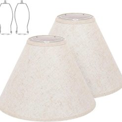 Alternative view of Special Empire Beige Linen Lamp Shades Set of 2