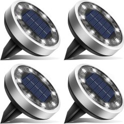 Alternative view of Special 16 Pack Solar Lights Outdoor Waterproof, 8 LED Solar Ground Lights – For Home Projects