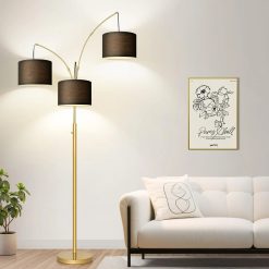 Alternative view of Special Nintiue 80-in 3-Light Dimmable Arc Floor Lamp, 3000LM